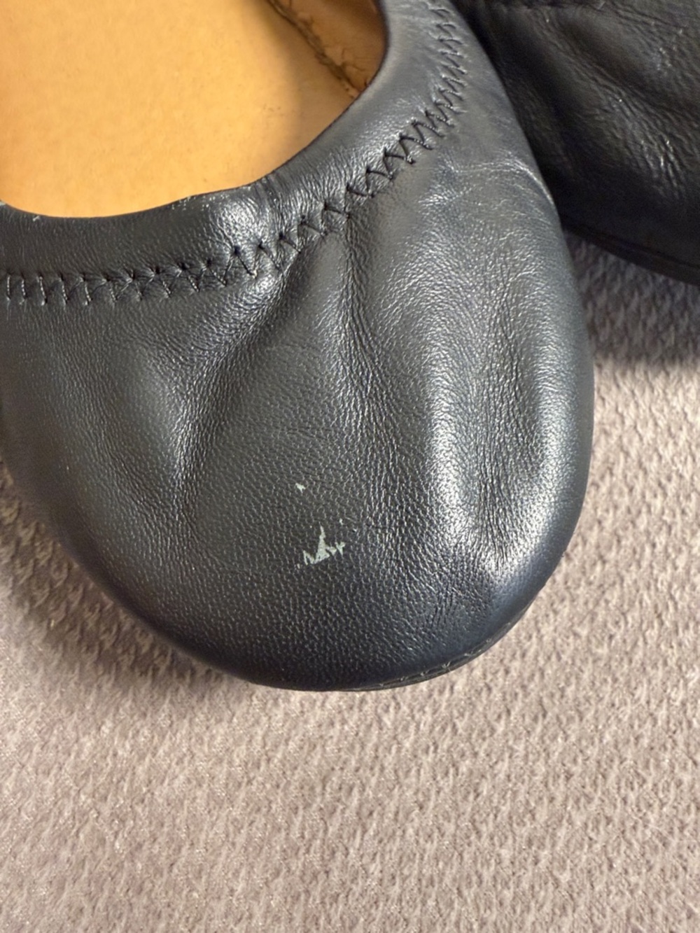 Lucky Brand Black Leather Ballet Flats - Picture 7 of 7